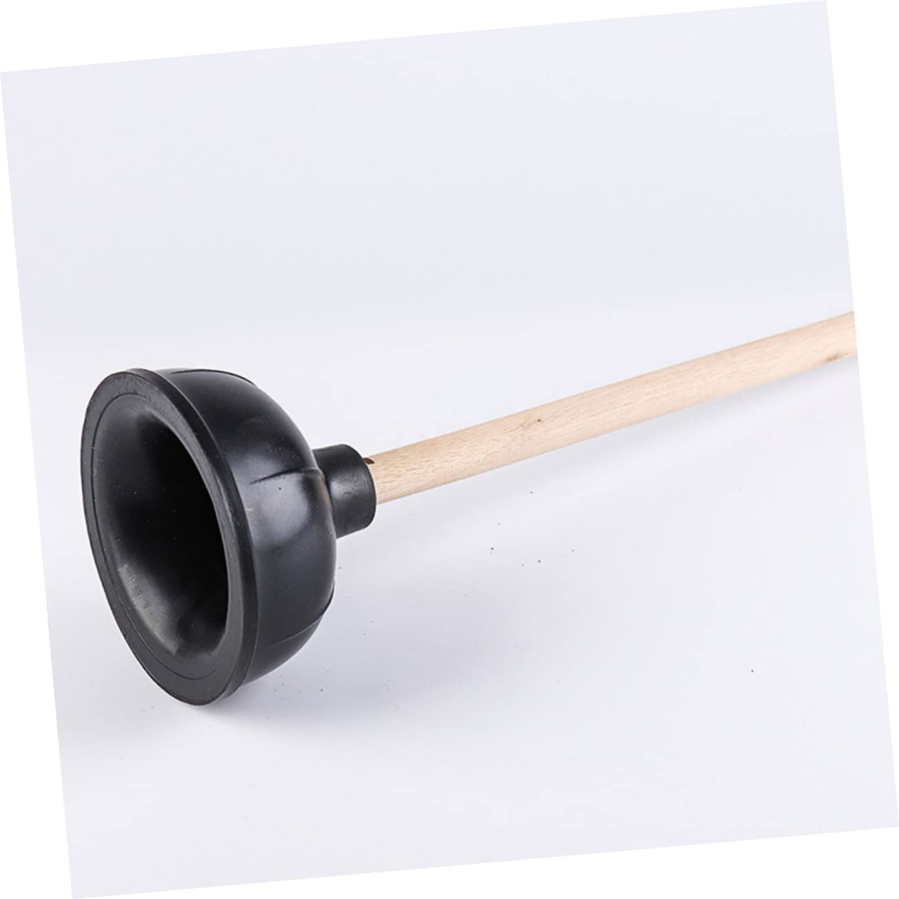 Ventouse Ménagère à Manche en Bois, Lot de 2, Noir