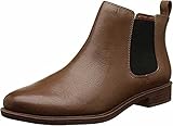 Cuero Clarks Taylor Shine, Botas Chelsea Mujer, Brown Tan 1, 39.5 EU