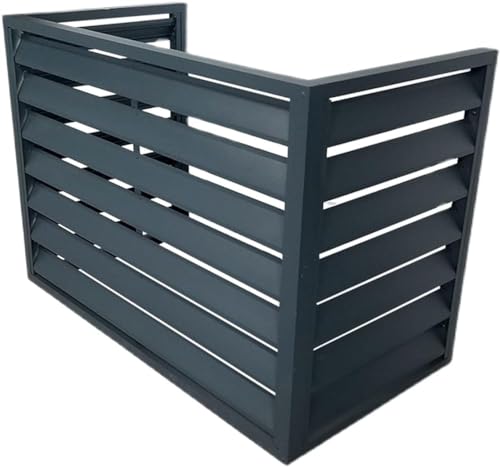 Zewnętrzna aluminiowa osłona klimatyzatora mini dzielona jednostka redukcja hałasu i ochrona przed warunkami atmosferycznymi stojak podtrzymujący rośliny dla zwiększonej trwałości i stylu