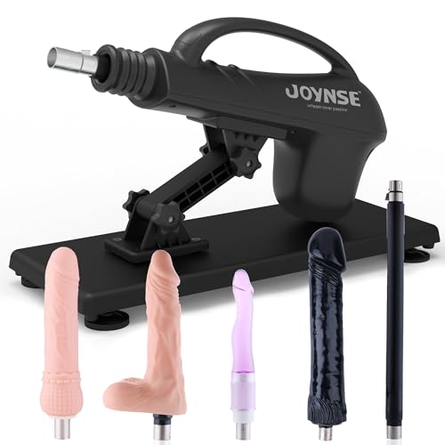 Joynse Automatic Sex Machine Sex Toys, Thrusting Machine Adult Toys, Love Machine Gun with 5 Attachments for Male Female