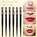 50 Pcs Lip Applicators Disposable, Black Lipstick Lip Gloss Wands Lips Liner Brush Professional Makeup Applicators Kit Portable Eye Shadow Concealer Brushes Beauty Tool Set for Even Application