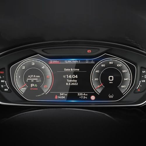 Protection Verre Trempé Audi A8 2023 Ensemble Bleu TV Premium pour Écran GPS