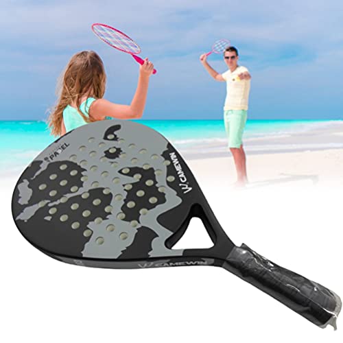 DEIHENG Raquete profissional de carbono para praia com raquete de tênis macio de rosto de EVA, bolas