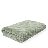 HOMLA Noah Kuscheldecke Flauschig und Warm - Bettdecke Decke Sofadecke Tagesdecke - 150 x 200 cm Pistazie