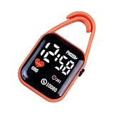 Sbshiouu Llavero Reloj electrónico Digital LED Conveniente para Estudiantes y Profesionales Relojes Cuadrados Digitales táctiles Colgantes Reloj de Unisex