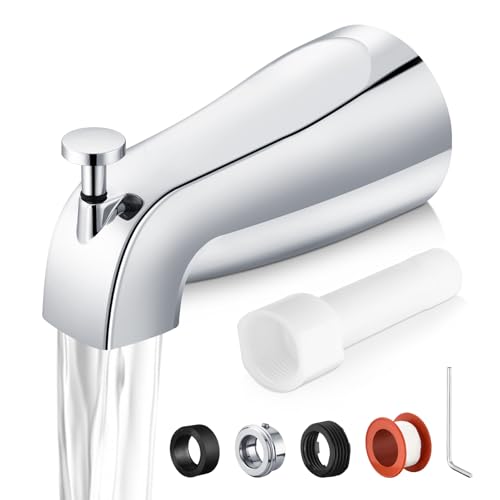 Bathtub Faucet Replacement with Diverter,Easy to Install Tub Spout for 1/2" Copper Pipe,1/2" IPS and 3/4" IPS with Install Tool by Mornwaen - Used condition - US$16.66