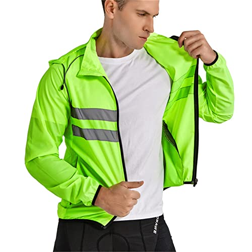 Veste de cyclisme pliable verte pour ne plus souffrir du vent froid cet hiver - 4