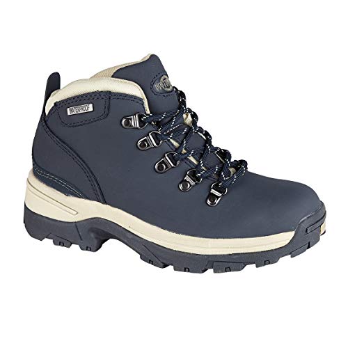 Northwest Territory Trek Womens Waterproof HikingWalking Boots Navy 5 UK numeric5