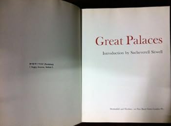 Hardcover GREAT PALACES WITH AN INTRODUCTION BY SACHEVERELL SITWELL Book