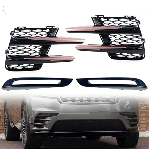 Garniture calandre antibrouillard Velar 2017-2022 protection pare-chocs ABS
