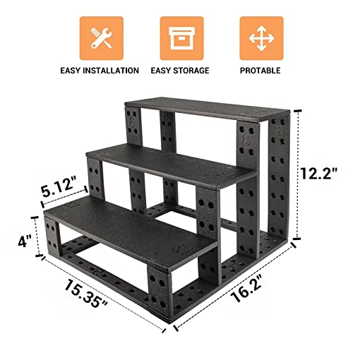 Dog Stairs For Small Dogs, 3 Steps Dog Steps For Bed Couch, Easy Install Pet Stairs For Small Dogs, Cats #TOP1