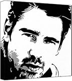Colin Farrell - Pop Art Print - 30x30x2,5cm Deep Box 