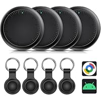 Air Tracker Tag Android, 4 Pezzi Smart Tag Android, Funziona con Google Dov'è App, Bluetooth Trova Oggetti, Air Tracker Tag Bluetooth Localizzatore Chiavi per Chiavi/Bagagli/Valigie/Portafogli