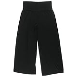 Stylzoo Women's Plus Size Curvy Soft Comfortable Stretchy Thick Premium Modal Fabric Palazzo Pants Black 3X Regular