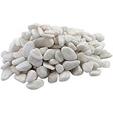 Margo 5lb. Bag Decorative Pebbles River Rocks Colored Stones Small Snow White Pebbles 1 in.