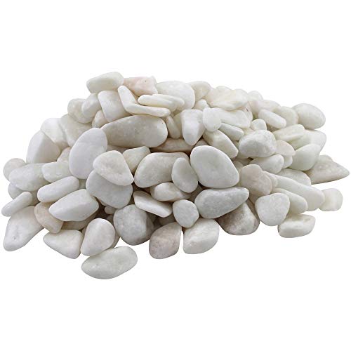 Margo Garden Products RFSWP1-5.0-Bag Rainforest Snow White Pebbles, Small