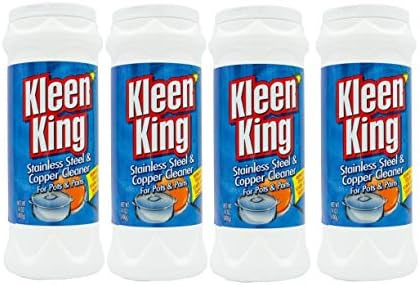 Kleen King 4 Pk, Stailess Steel & Copper Cleaner for Pots & Pans, 14 Oz