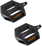cyclingcolors Coppia di pedali per bici mountain bike/BMX neri da 1/2