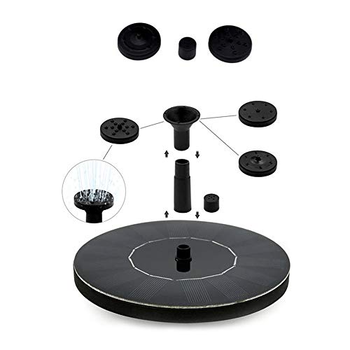 QQSGBD Water Floating Solar Powered Fountain Pump With Different Spray Heads Brushless Bird Bath Fountain Pump Kit Garden Supplies