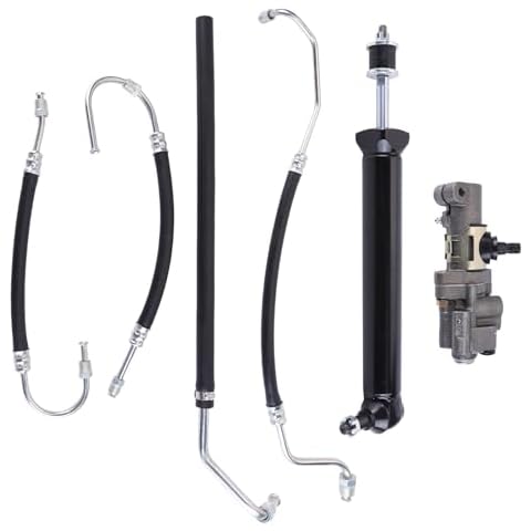 Slakerbe Power Steering Valve Cylinder Ram Hose Kit,1505001 1502007 1509003 Power Steering Valve Cylinder & Hose Kit fit for Corvette 1963-1979 5.3L 5.4L 5.7L 6.5L 7.0L 7.4L Cover