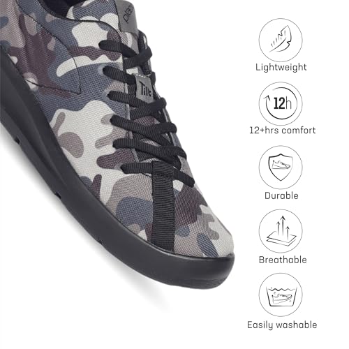 Image of Plaeto Camo Men's Multiplay Casual Shoes | Comfortable Lightweight Shoes with Breathable Canvas | All-Day Casual Wear Sneakers