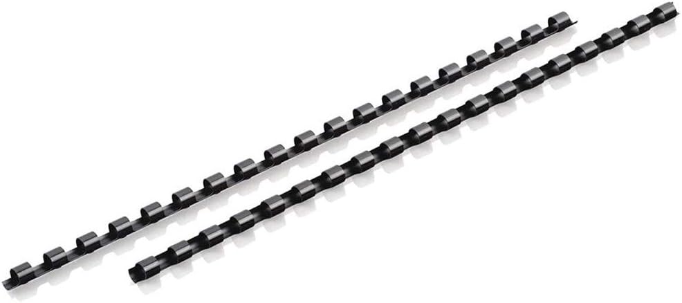 Mead CombBind Binding Spines/Spirals/Coils/Combs, 5/16", 40 Sheet Capacity, Black, 125 Pack (4000131)