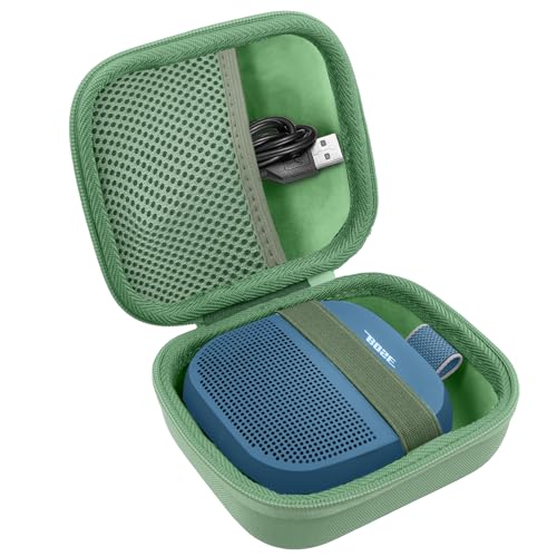Image of for Bose New SoundLink Micro 2nd Gen Portable Bluetooth Speaker Hard Protective Case, Portable Travel Case with Carabiner (Grass Green) - co2CREA