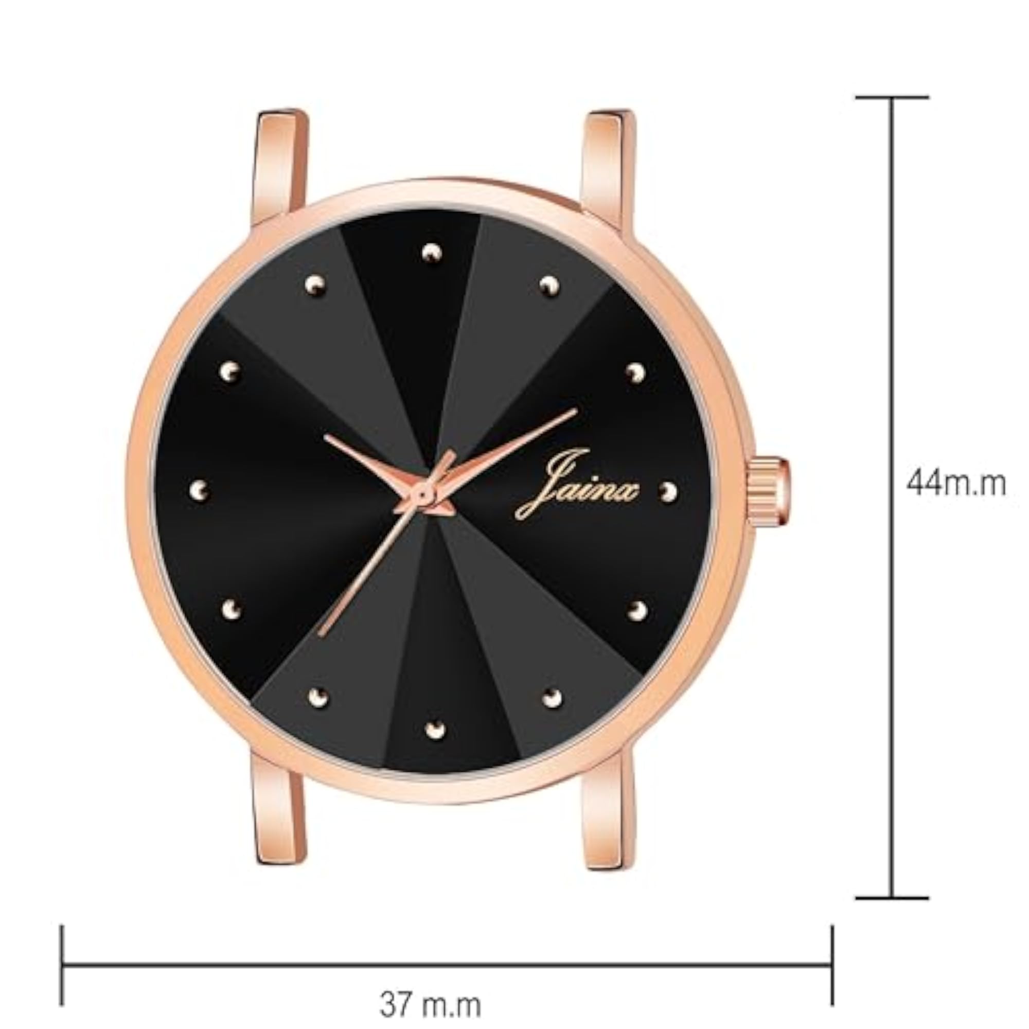Women's Rose Gold Color Mesh Chain Analog Wrist Watch