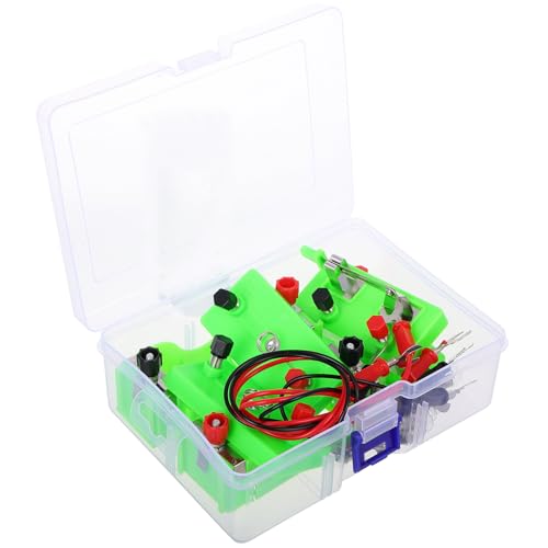 FUNNETOYU Kit Circuiti Elettrici Educativo per Set Completo per Esperimenti Scientifici Stem Apprendimento Fisica Base Giocattolo Didattico Sicuro per Ragazzi e Ragazze