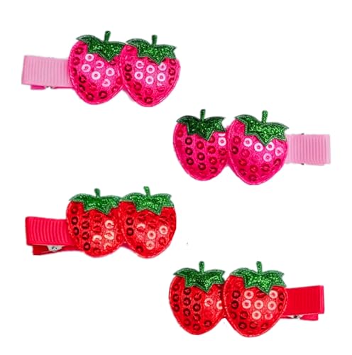 AACKS Clips de Pelo Fresa para Niñas Accesorios para el Cabello miniatura 1