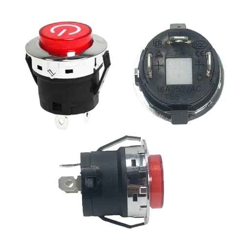 LANYINDI 2 Pcs Power Button Switch Push Start Replacement Parts for Kids Ride On Toy Car Electric Wheels Trax Jeep SUV Truck Powered Switch Accessory