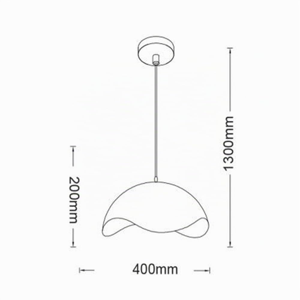 Vetrineinrete® Lampadario a sospensione contemporaneo E27 lampada pendente per cucina isola soggiorno (Bianco)