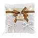 Il villaggio degli Sposi s.a.s. Coussin porte-alliances blanc ligne Romance Tema Voyage