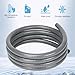 HOXHA 1/2 Inch 6 Ft Electrical Conduit Kit AC Whip Kit Flexible PVC Non Metallic Liquid Tight Conduit, Electrical Wire Conduit Pipe with Straight and 90-Degree Conduit Connector Fittings