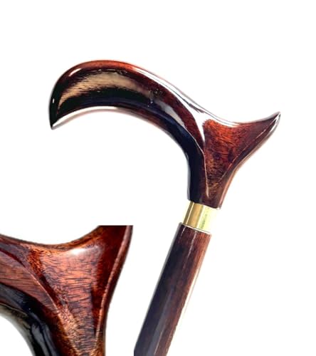 KALA KUNJ Elegant Handcrafted Ergonomic Wooden Walking Cane for Men and Women Classic Design Lasting Shine - Decorative Walking Cane