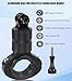 Niewalda Aluminum Bike/Motorcycle Handlebar Mount for GoPro, AKASO Campark and Other Action Cameras, 360 Degrees Rotary Motorcycle Camera Mount Upgrade