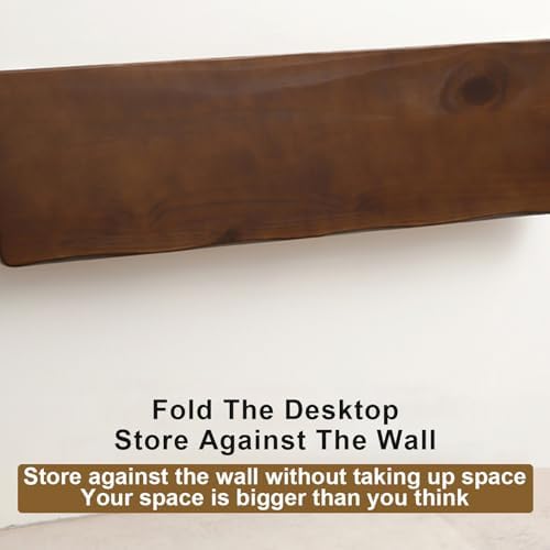 Space-Saving Foldable Wall-Mounted Table - Compact Drop-Leaf Workbench for Offices, Study Rooms & Restaurants - Versatile Hanging Desk for Small Spaces