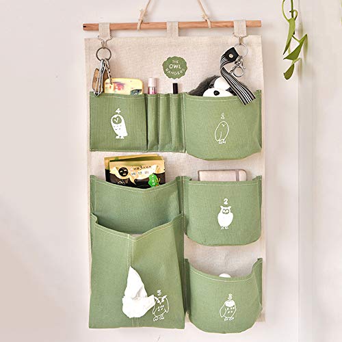Wankd Hängende Aufbewahrungstasche,Hängeorganizer Tür Wand Organizer Utensilientasche Hängende Aufbewahrungstasche für Eingang Garderobe Badezimmer 9 Fächer