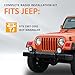 HECASA Double DIN Dash Radio Bezel Compatible with 1997-2002 Jeep Wrangler TJ Radio Stereo Dash Bezel Center Trim Panel