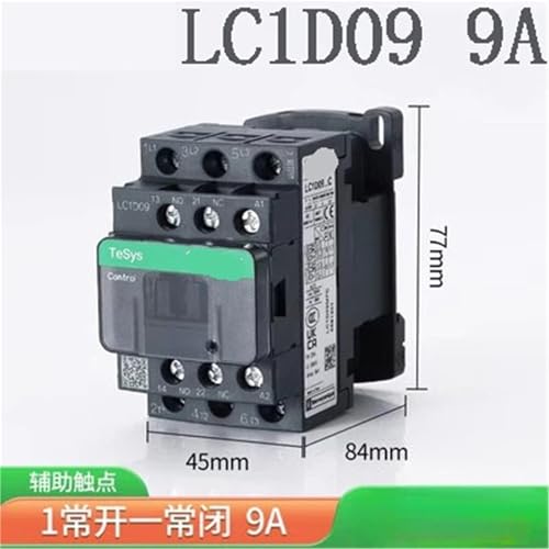 Contacteur CA LC1D09 9A 110V tripolaire relais de commande noir - 2