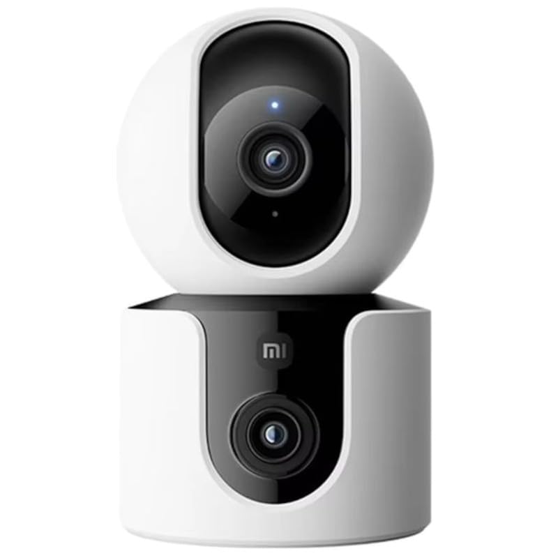 Xiaomi Smart C300 Double Objectif 3 mégapixels Vision Nocturne Infrarouge Rotation et Inclinaison Audio bidirectionnel Blanc
