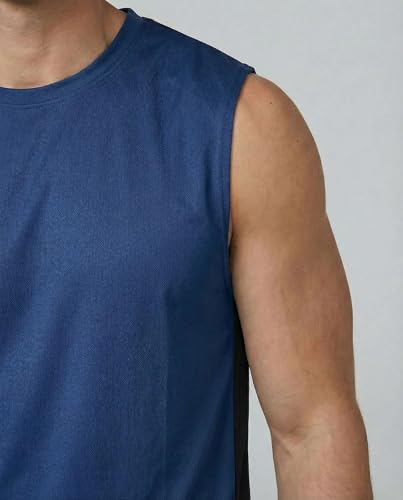 Image of Real Essentials 3 & 5 Pack: Men's Dry-Fit Active Athletic Tech Tank Top - Regular and Big & Tall Sizes (S-5XLT)