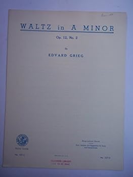 Sheet music Waltz in A Minor, Op 12, No 2. 1963 Book