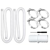 Photo Gallery tonixy tubo per piscina da 32 mm per pompe da piscina e irrigazione da giardino, in polietilene resistente alle intemperie, con clip e connettore in acciaio inossidabile, resistente ai raggi uv, set Photo Gallery tonixy tubo per piscina da 32 mm per pompe da piscina e irrigazione da giardino, in polietilene resistente alle intemperie, con clip e connettore in acciaio inossidabile, resistente ai raggi uv, set