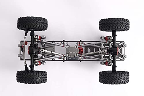 RZXYL Aluminium Universal Drive Shaft Upgrades Accessories for 1/10 SCX10 RC Car Truck Rock Crawler 110-155 mm(2PC)
