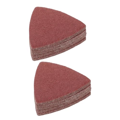 MUCKLILY 2sets Ergonomic Electric Sander Sandpaper Sheets Set Grit for Wood Metal Plastic Polishing 20pcs*2