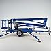 Professional 20m Trailer-Mounted Towable Boom Lift, 360° Full Rotation & Remote Control for Construction Tree Trimming and Industrial Maintenance
