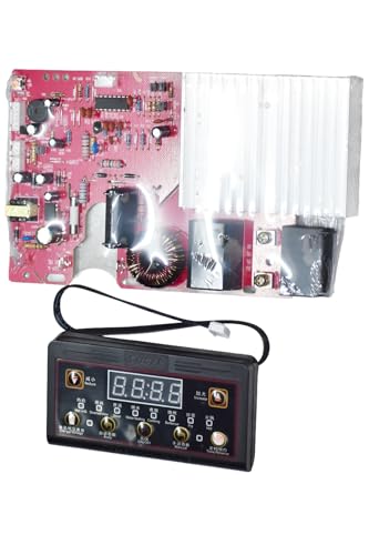 Image of RASHRI Induction Cooktop PCB Board, 2200W, Digital Display Control Panel, Universal Replacement Main Circuit Board Kit for Induction Stove Repair