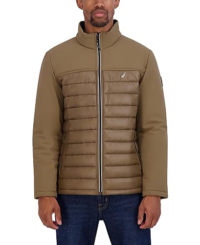 Image of Nautica Men's Lightweight Softshell Jacket - Bonded Fleece Lining, Regular, Big & Tall Sizes