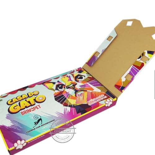 Arranhador Para Gato Casa E Diversão Garantida Brinquedo Pet Antiestresse Brinqpet